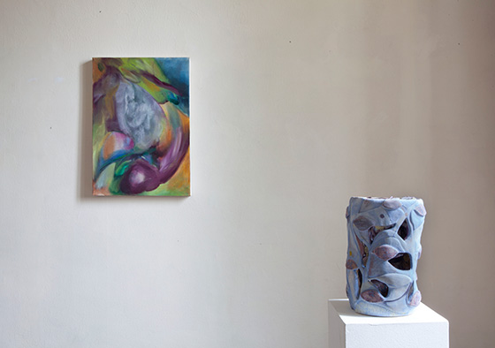 Installation View with work by Alessandro Roma @ Casa Testori 2020