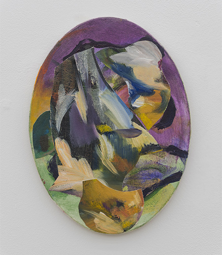 Small leaves, 30x40cm, oil, pigment, arcylic resin and collages on canvas, 2017-22